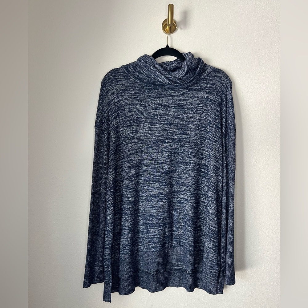 Sonoma Dark Blue Cowl Neck Sweater size XL